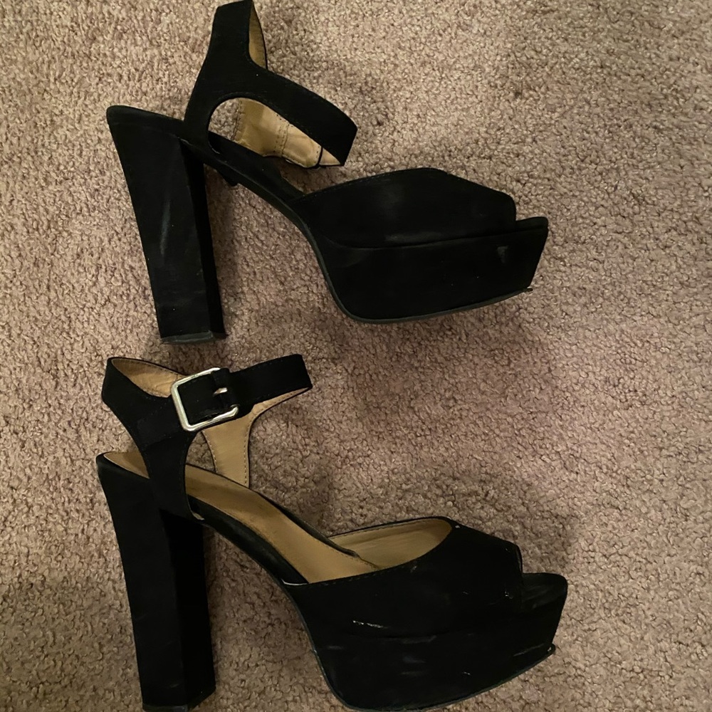 black heels